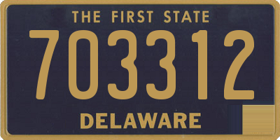 DE license plate 703312