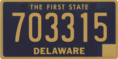 DE license plate 703315