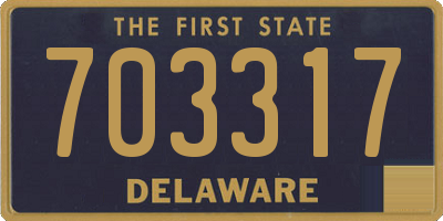DE license plate 703317