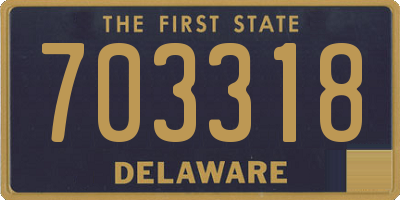 DE license plate 703318