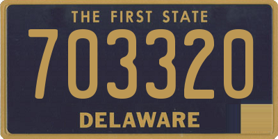 DE license plate 703320