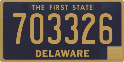 DE license plate 703326