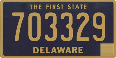 DE license plate 703329