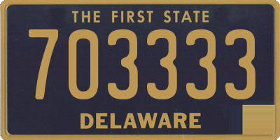 DE license plate 703333