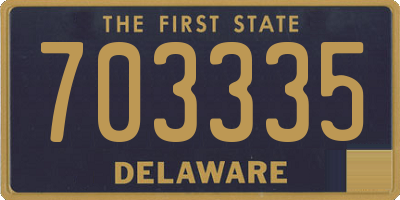 DE license plate 703335