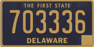 DE license plate 703336