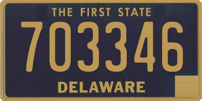 DE license plate 703346