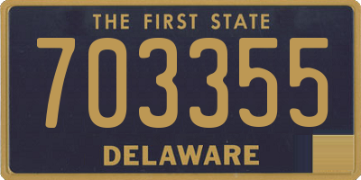 DE license plate 703355