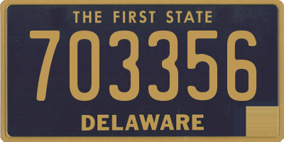 DE license plate 703356