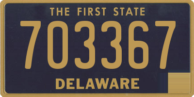 DE license plate 703367