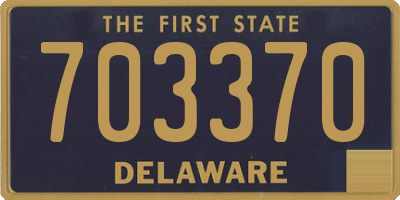 DE license plate 703370
