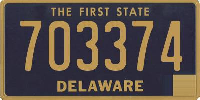 DE license plate 703374