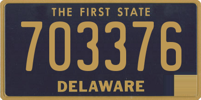 DE license plate 703376