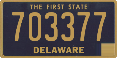 DE license plate 703377