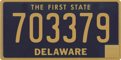 DE license plate 703379