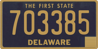 DE license plate 703385