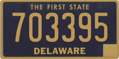 DE license plate 703395