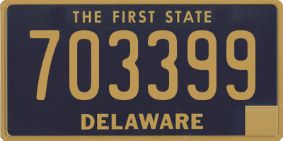 DE license plate 703399