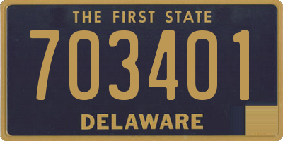 DE license plate 703401