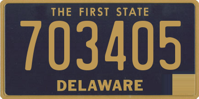 DE license plate 703405