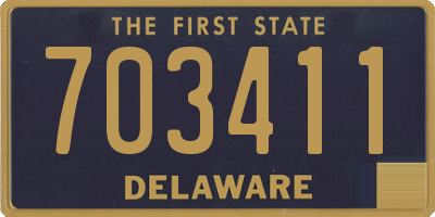 DE license plate 703411