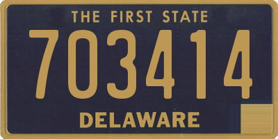 DE license plate 703414