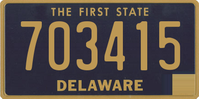 DE license plate 703415