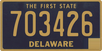 DE license plate 703426