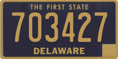 DE license plate 703427