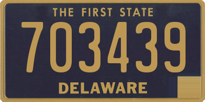 DE license plate 703439