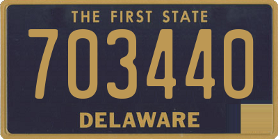 DE license plate 703440