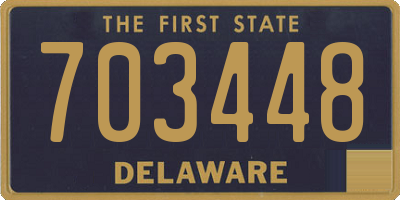 DE license plate 703448