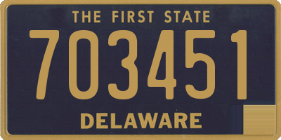 DE license plate 703451
