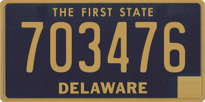 DE license plate 703476