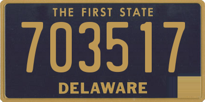 DE license plate 703517