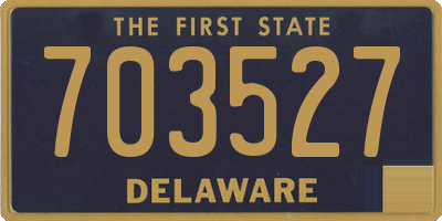 DE license plate 703527