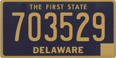 DE license plate 703529