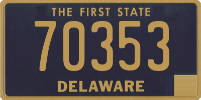 DE license plate 70353