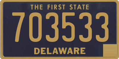 DE license plate 703533