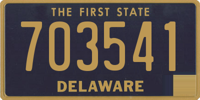 DE license plate 703541