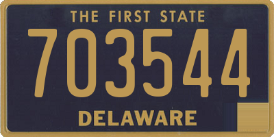 DE license plate 703544