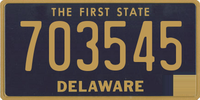 DE license plate 703545