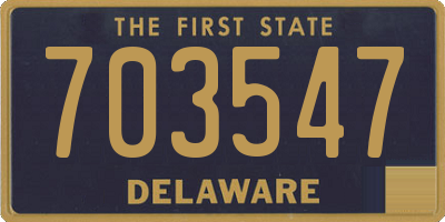 DE license plate 703547