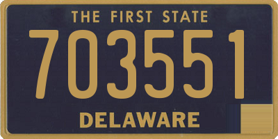DE license plate 703551