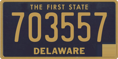 DE license plate 703557