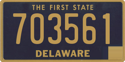 DE license plate 703561