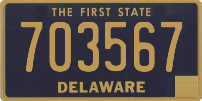 DE license plate 703567