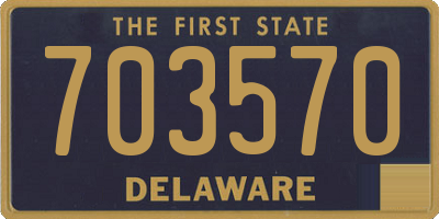 DE license plate 703570