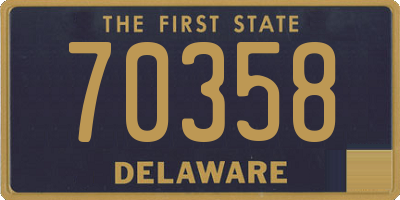 DE license plate 70358