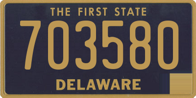 DE license plate 703580